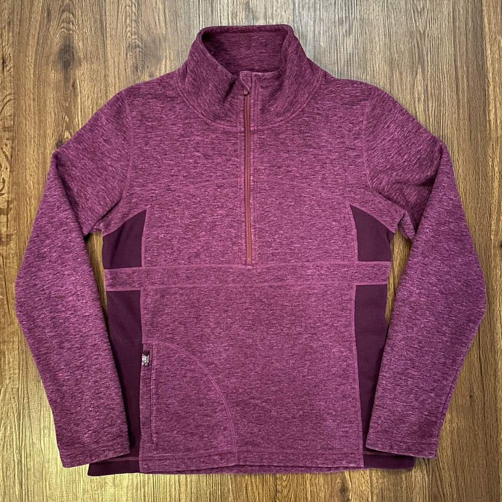 Prana Women's Magenta 1/2 Zip Pullover Sweater Jacket - Large